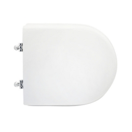 Sedile Wc Per Sanitosco Vaso Free Chiuso Forma 7 - Bianco - Cerniere A Passanti 111-22SFC-33