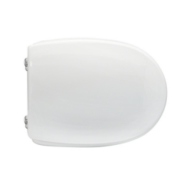 Sedile Wc Per Simas Vaso Primavera Forma 4 - Bianco - Cerniere A Passante 111-22SPR-33