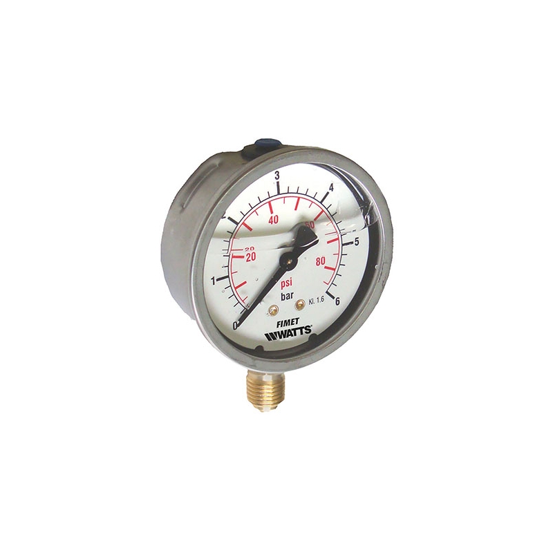Manometro A Bagno Di Glicerina Mg1- Inox 63 - 12 Bar 350-7253-12