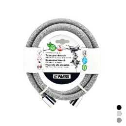 Flessibile Doccia Chromalux Zero - Silver Steel Cm 180 220-7152-ST180