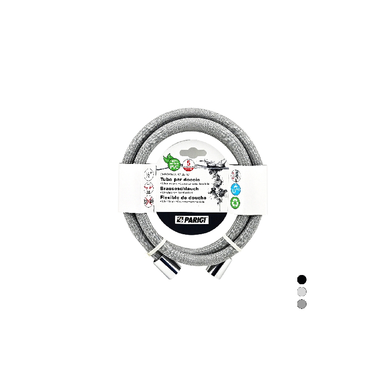 Flessibile Doccia Chromalux Zero - Silver Steel Cm 150 220-7152-ST150