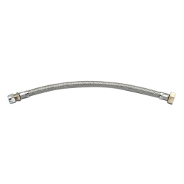 Flessibile Inox Dn. 10 Calotta + Bicono - Calotta F 3/8 Cm 35 221-FCB-0335