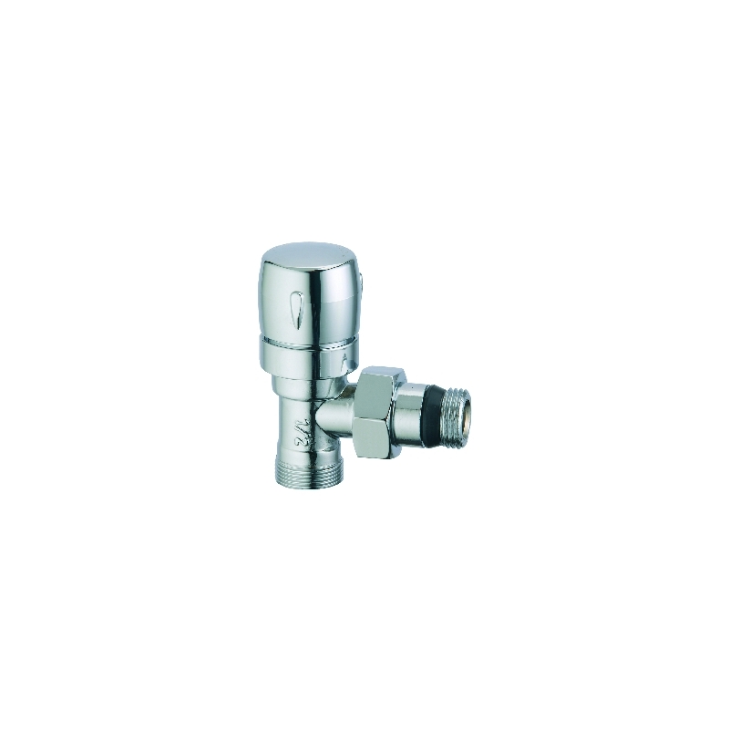 Valvola D'arredo A Squadra Termostatizzabile Cromo-lucido - 1/2" 322-60CR-04