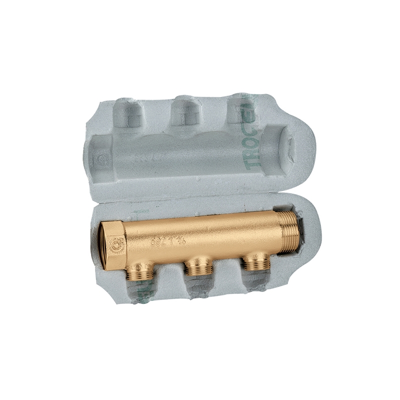 Collettore Semplice Componibile - 1" X 3 Der. M 3/4" 323-650-632