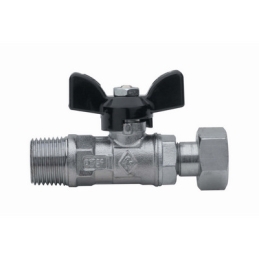 Valvola A Sfera Filettatura Maschio Con Girello - 1/2" X 3/4" Pn 30 354-R4583-0405
