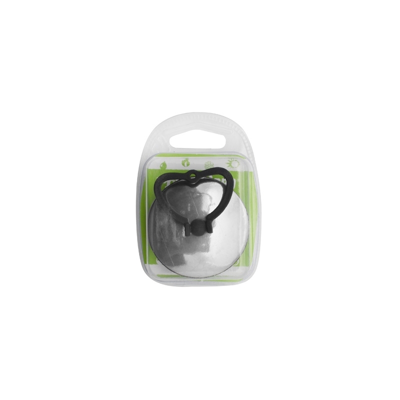 Tappo In Gomma Nera Con Maniglia E Rosetta Cromata Blister - Diam. 52 212-6040Y