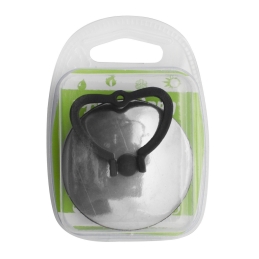 Tappo In Gomma Nera Con Maniglia E Rosetta Cromata Blister - Diam. 52 212-6040Y