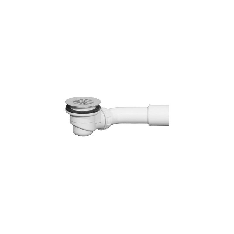 Piletta Sifonata Per Piatti Doccia Uscita Orientabile D.40/50 Griglia - Diam. 85 370-N353-85