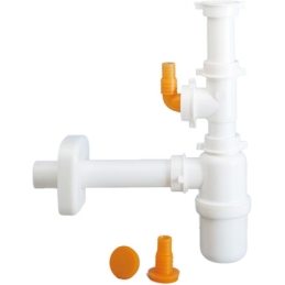 Sifone A Bottiglia Per Lavello 1v Con Attacco Lavastoviglie Orizz - 1 Vasca 371-L11337-099