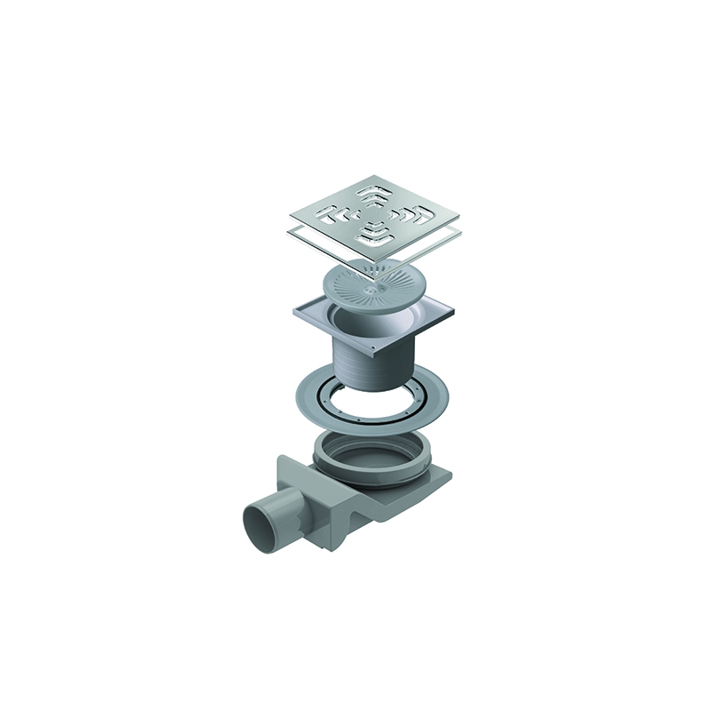 Canalina Scarico Doccia Quadrata Goccia - 15x15 371-P1801-15