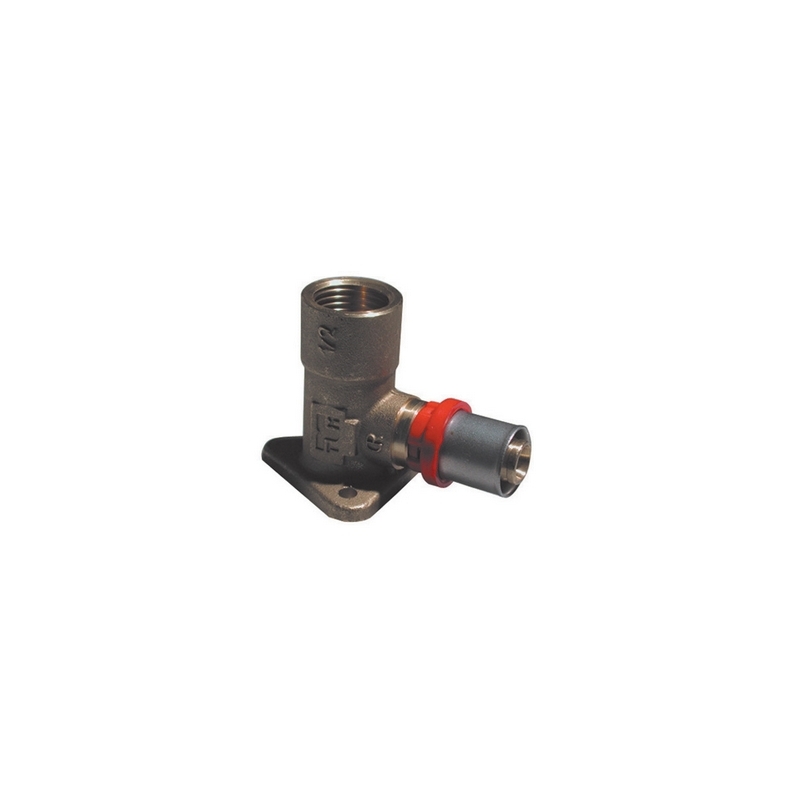 Raccordo Press Curvo Femmina Con Flangia Per Multistrato - 3/4 X 26 317-1656-0526