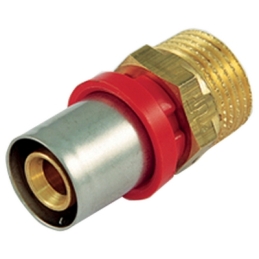 Raccordo Press Diritto Maschio Compact Per Multistrato - 20 X 2,0 -1/2" 317-CT1650-0420