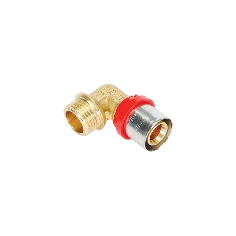 Raccordo Press Curvo Maschio Compact Per Multistrato - 16 X 2,0 - 1/2" 317-CT1654-0416