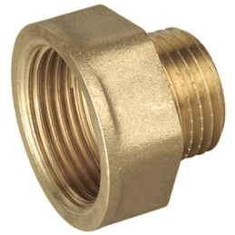 Prolunga Ridotta In Ottone Giallo Mf - Mf 1/2 X 3/4 319-1551R-45