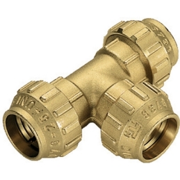 Raccordo A Tee In Ottone Tiemme - Diam. 20 332-T3467CR-20