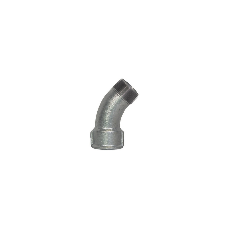 Curva Lunga Mf 45° Zincata - 3/8 340-040-03