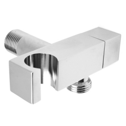 Supporto Doccia Design Ottone Cromo Con Arresto 1/2 M - Cromo 222-8541