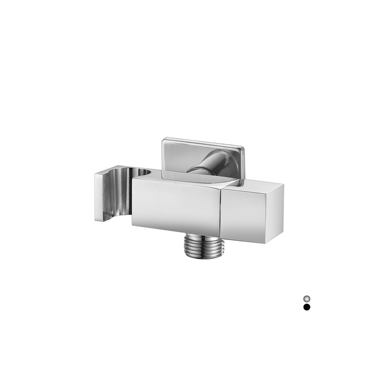Presa Acqua Quadra Con Supporto Doccia E Arresto - Cromo 222-85410-CR