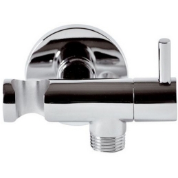 Rubinetto D'arresto Minimal Con Supporto Doccia - Cromo 222-8544
