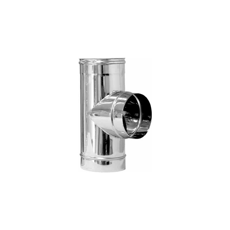 Tee Acciaio Ridotta 90° Per Canne Fumarie - Diam. 200 X 80 412-464R-200080