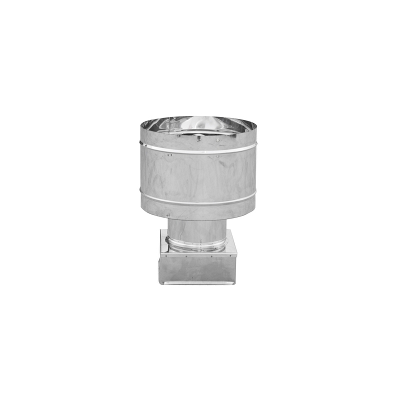 Fumaiolo 4 Venti Base Quadra Acciaio Inox - Mm 320x320 412-484-320