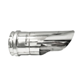 Terminale Gomito Inox 304 Con Cappello Dritto - Diam. 80 412-4882-080
