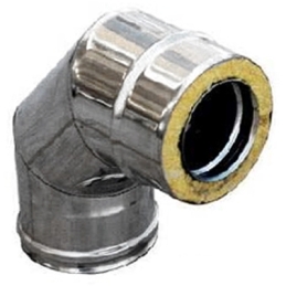 Curva In Acciaio Inox 316l A 90° Doppia Parete - D. Int. 250 - D. Est. 300 412-C763-250300