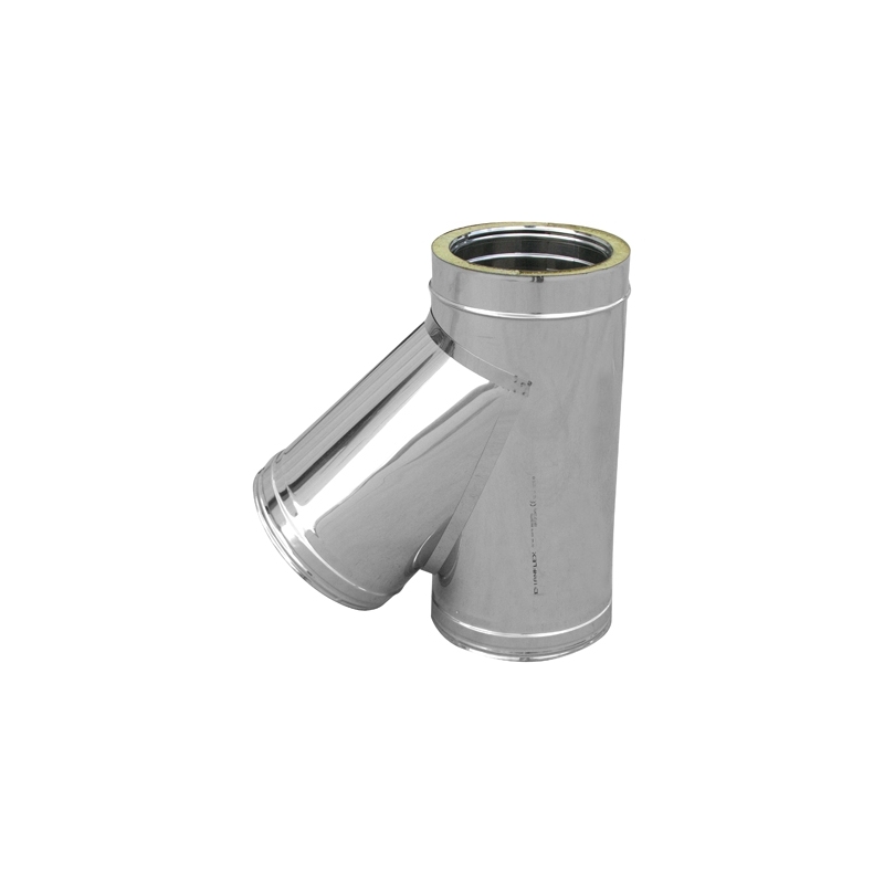 Braga In Acciaio 316l A 45° Doppia Parete - D. Int. 200 - D. Est. 250 412-C765-200250