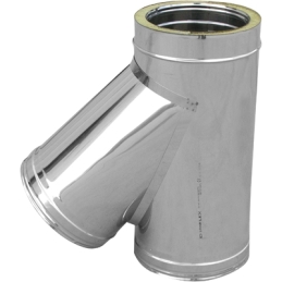 Braga In Acciaio 316l A 45° Doppia Parete - D. Int. 250 - D. Est. 300 412-C765-250300