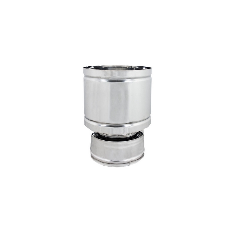 Terminale Antivento A Botte Acciaio Inox - Diam. 100x150 412-C771-100150