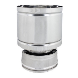 Terminale Antivento A Botte Acciaio Inox - Diam. 250x300 412-C771-250300