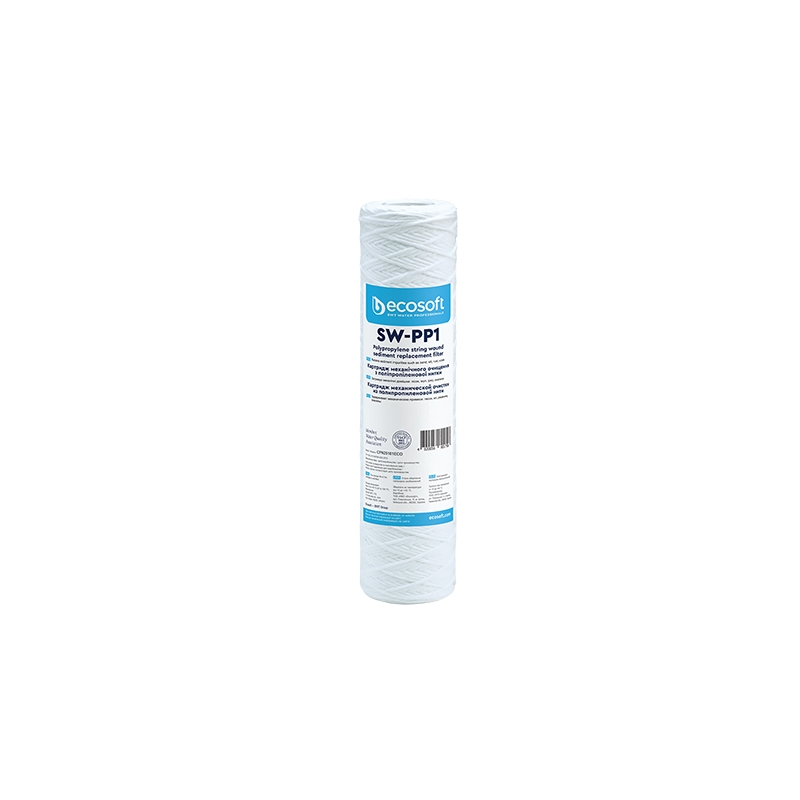 Cartuccia Filtrante Sw-pp 2,5" Ecosoft - H. 10" Micron 1 353-T210-1001