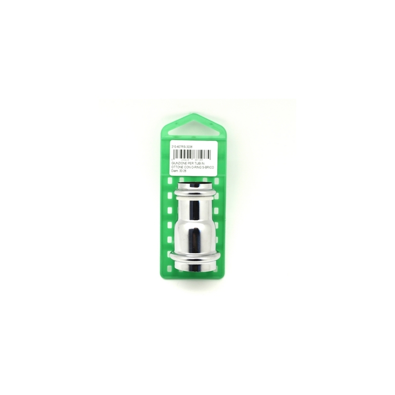 Giunzione Per Tubi In Ottone Con O-ring S-brico - Diam. 40-32 210-407RS-4032