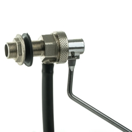 Rubinetto A Galleggiante Nichelato Silenzioso - 3/8 285 Mm 134-ET110-03285