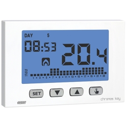 Cronotermostato Settimanale Chronos Key - Bianco 411-VE7258-BI