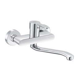 Miscelatore Monocomando Lavello A Muro Serie Iole - Cromo 233-L050
