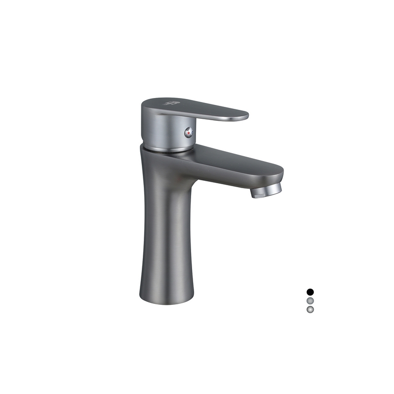 Miscelatore Monocomando Lavabo Serie Lizzy - Nichel Nero Spazzolato 234-L110-NS