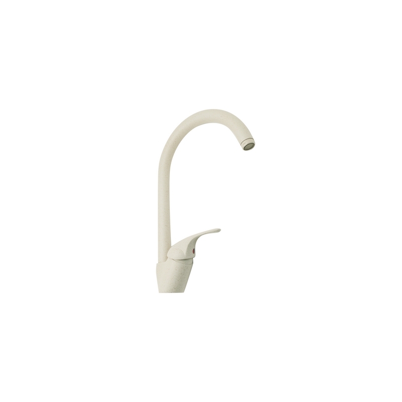 Miscelatore Lavello Canna Alta Girevole Serie Marzia - Granito Avena 239-R064-GA