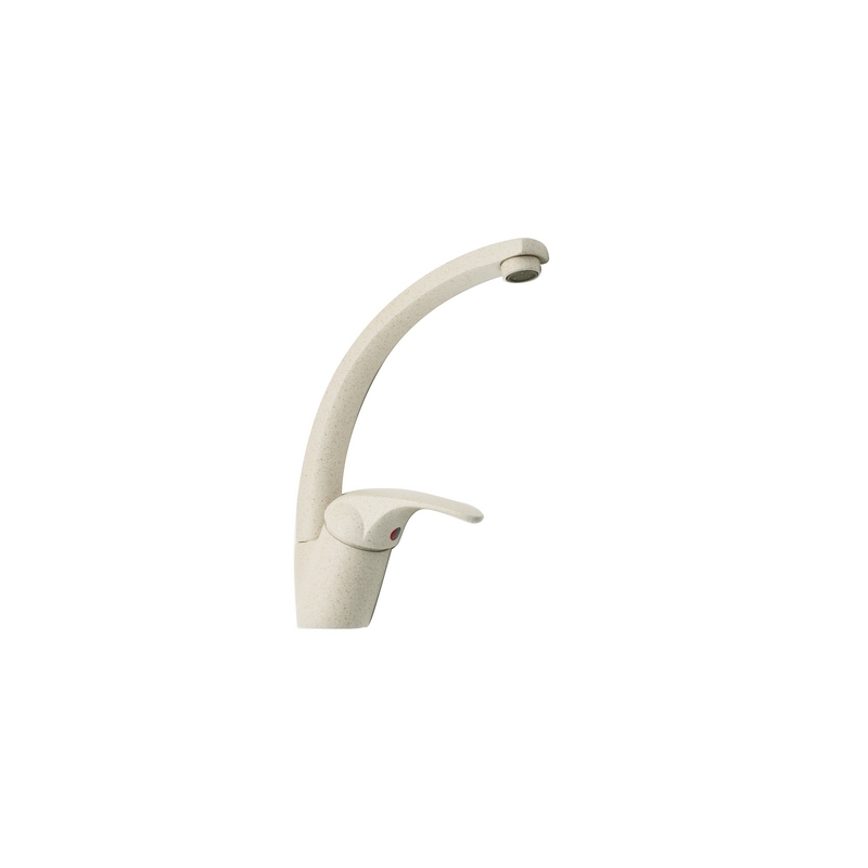 Miscelatore Lavello Canna Alta Girevole Serie Marzia - Granito Avena 239-R065-GA