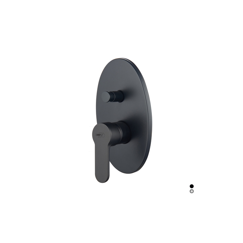 Miscelatore Monocomando Incasso Doccia Con Deviatore Serie Paco - Nero Opaco 234-P145-NE