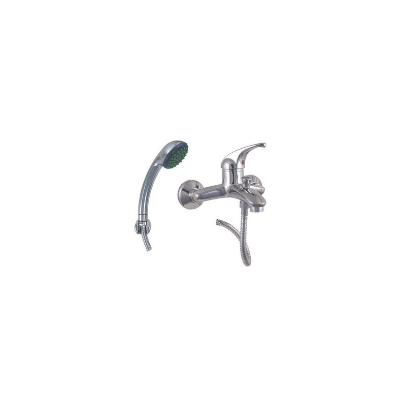 Monocomando Vasca Duplex Con Doccetta Anticalcare Serie Marzia - Bianco Opaco -cromo 239-R031-BO