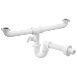 Sifone Magnum 2 Vie Con Attacco Lavatrice "Bonomini" 371-3264