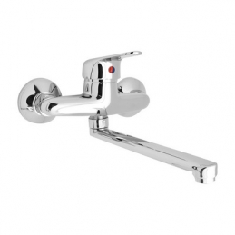 Miscelatore Monocomando Lavello A Muro Serie Ines H235-R350