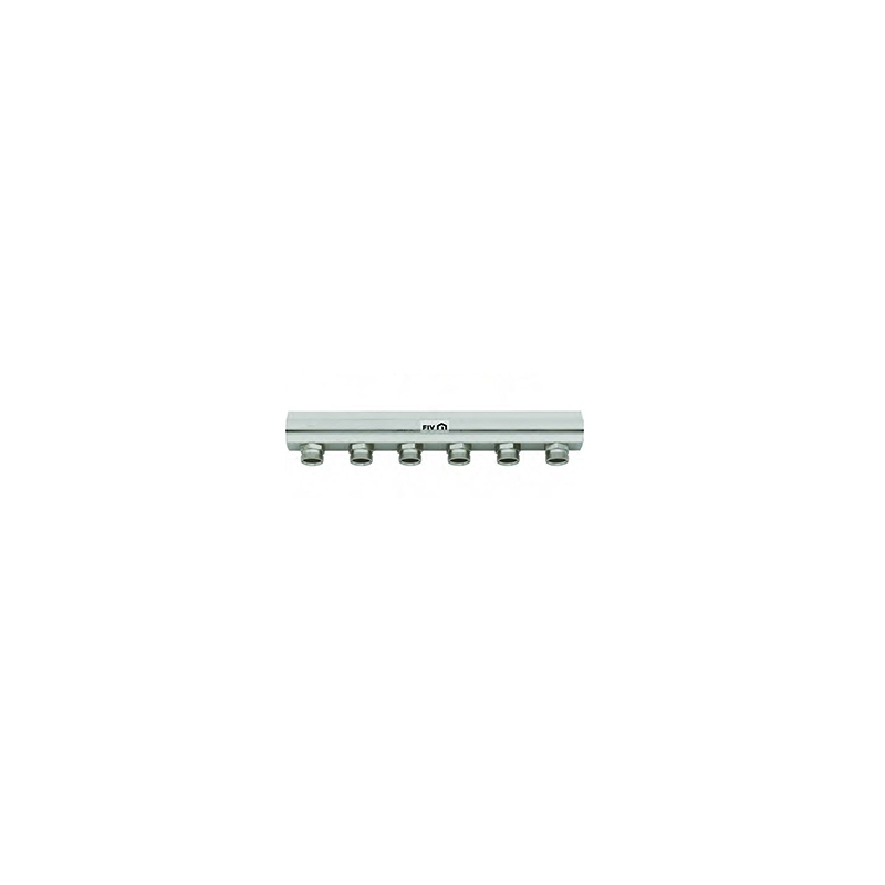 Collettore Di Distribuzione 1" Derivazione 24x19 Int. 50 - 1" X 10 Vie L. 514 Mm 320-51326-0610