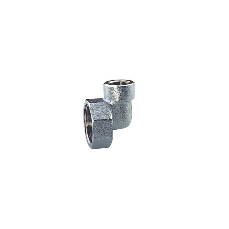 Raccordo Terminale A Squadra Cromato Per Collettori Componibili - 3/4 X 3/8 F.f. 321-4050-0503