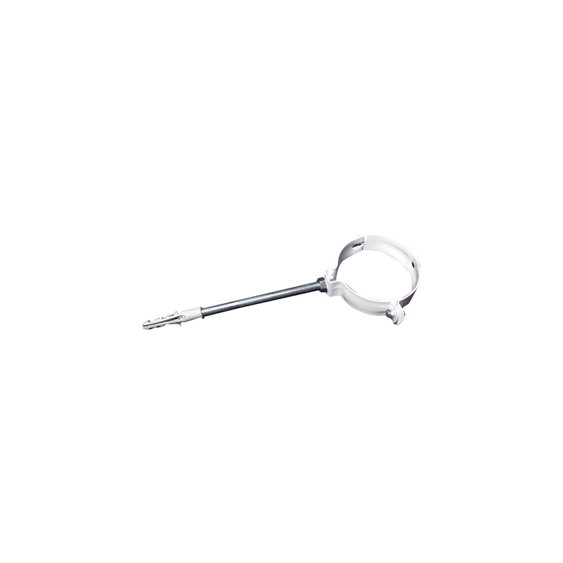 Collare Per Fissaggio Di Tubi Fumo Verniciato Bianco - Diam. 100 214-F202-100