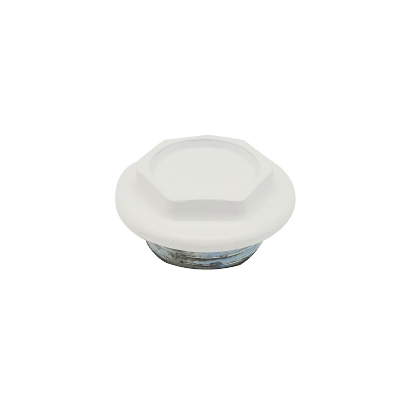 Tappo Cieco Dx / Sx Zincato Verniciato Per Radiatori Fl 56 - 1"1/4 Sx Bianco 433-1013-07S