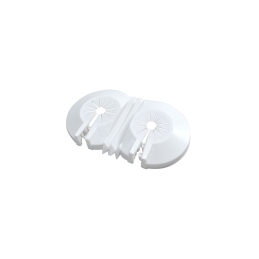 Rosetta Materiale Plastico Universale Doppia - Diam. 10-22 Mm 433-189