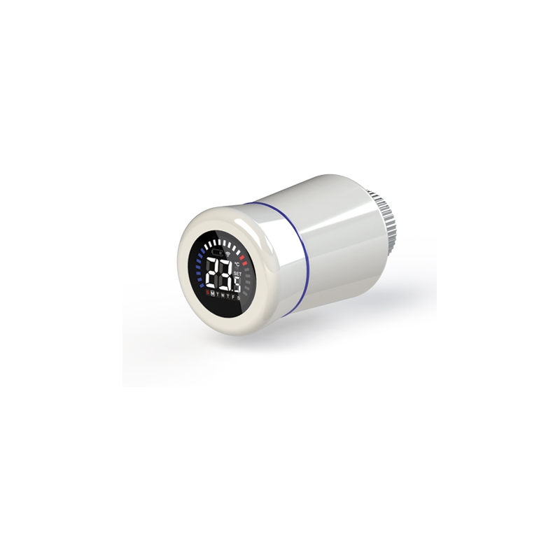 Testa Termostatica Tiemme Elettronica Wifi - Bianca 433-G9564W