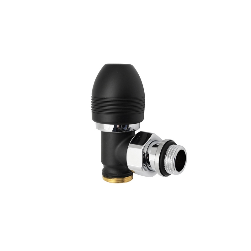 Valvola A Squadra Termostatizzabile Ovus - 1/2 Nero 433-S0445-04N